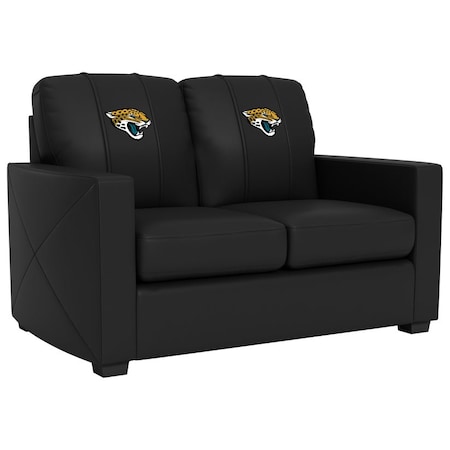 Dreamseat Silver Loveseat with Jacksonville Jaguars Primary Logo XZ7759003LSCDBK-PSNFL20085
